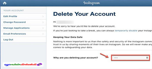 Cara Menghapus Akun Instagram Permanen Lewat HP