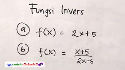 Definisi Fungsi Invers
