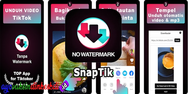 1. SnapTik - Unduh Video TikTok Gratis