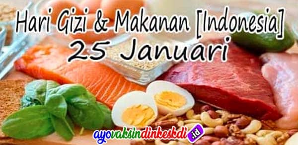 25 Januari Memperingati Hari Gizi & Makanan [Indonesia]