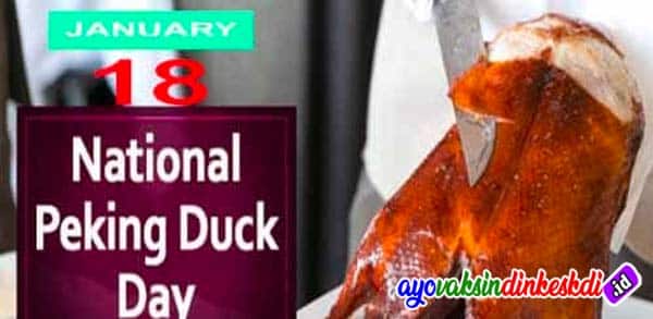 18 Januari Memperingati Hari Apa Di Amerika - Pecking Duck Day
