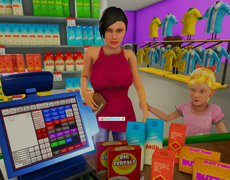 Fitur-Fitur Premium Dalam Game Supermarket Cashier Simulator Mod Apk All Item Unlock