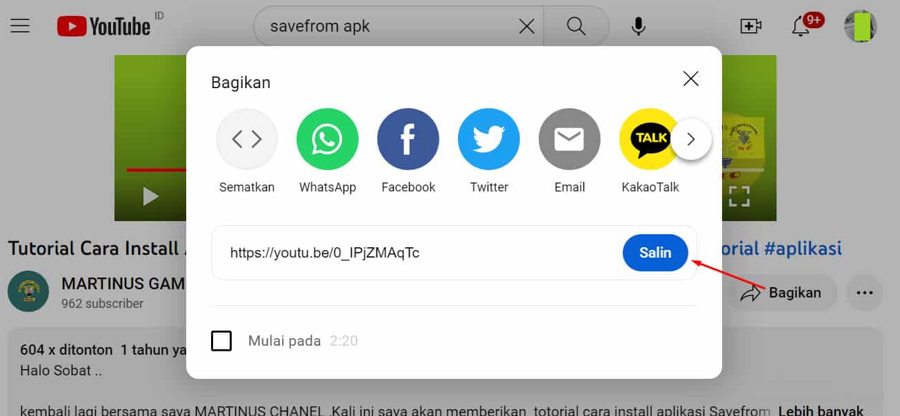 Cara Download Video Menggunakan Savefrom Apk Android 4.1