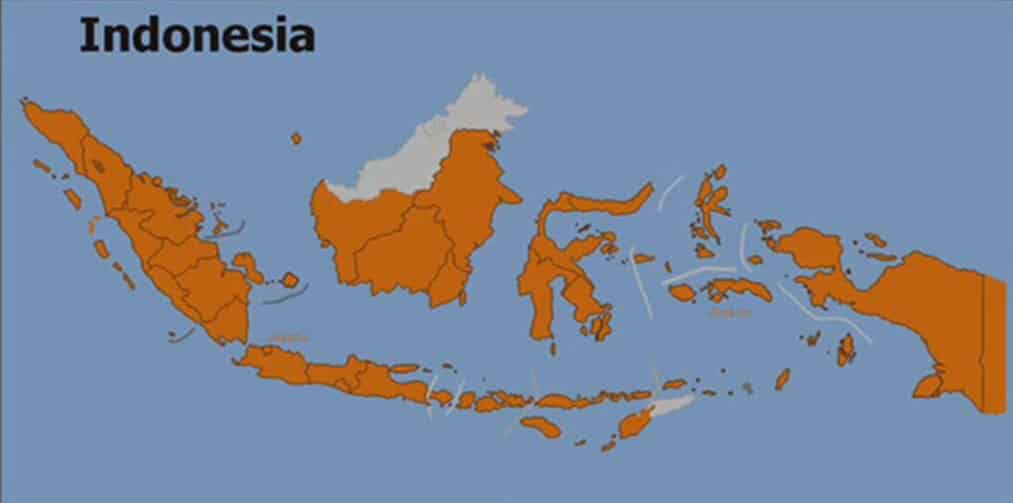 Daftar Provinsi di Peta Indonesia
