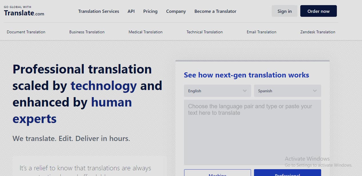 Translator.com - Aplikasi Translate Selain Google Translate