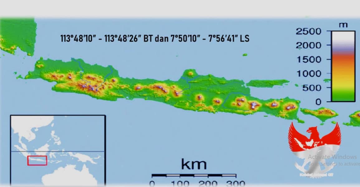 Kondisi Geografis Pulau Jawa Berdasarkan Peta Wilayah