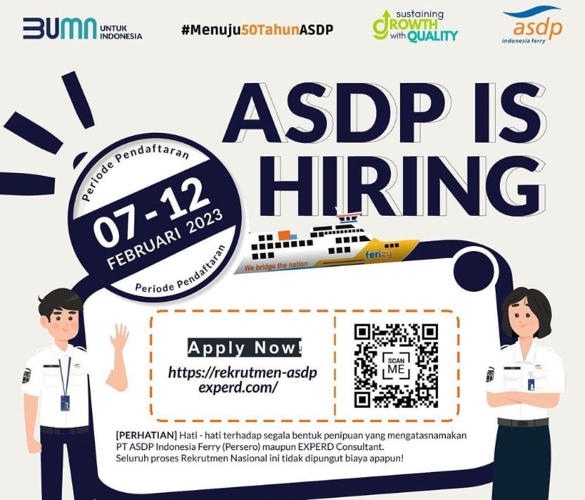 Rekrutmen PT ASDP Indonesia