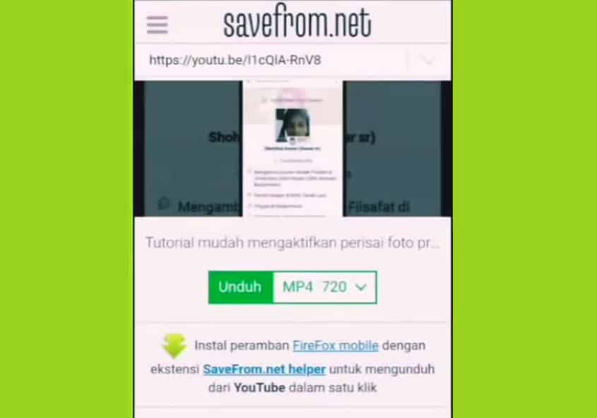 Link Download Savefrom Apk Mod Latest Version 2023 & Cara Instalnya