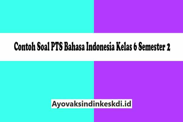 Contoh Soal PTS Bahasa Indonesia Kelas 6 Semester 2
