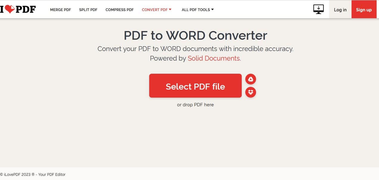 Cara Mengubah PDF Ke Word di HP Melalui Situs iLove PDF